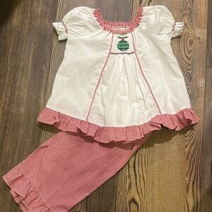 Kids Red and White Matching Set